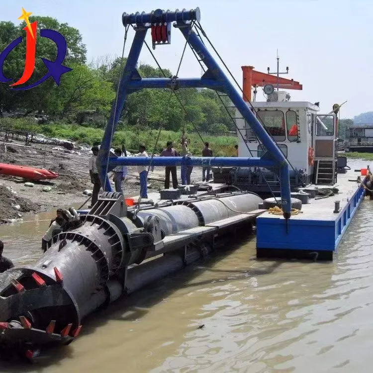 गोल्ड वॉशिंग प्लांटसह कटर सक्शन ड्रेजर