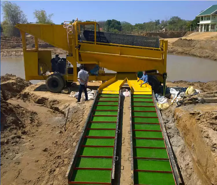 पोर्टेबल मोबाइल गोल्ड पॅनिंग कार्ट